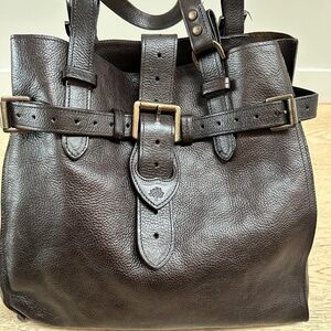 Mulberry Brown Leather Bucket Bag